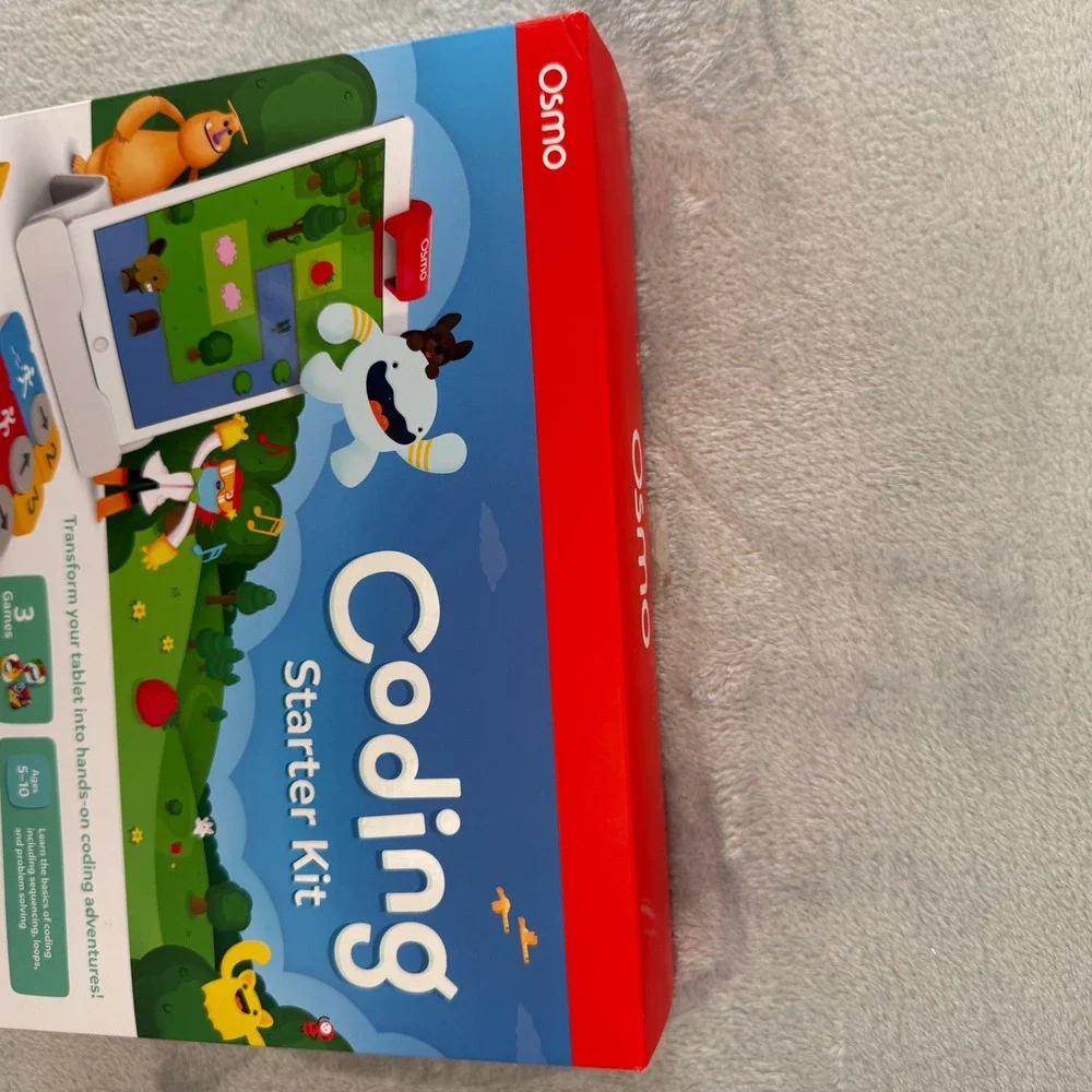 NEW Open Box Osmo Coding Starter Kit for iPad - 3 Games - 31 Blocks - Ages 5-10